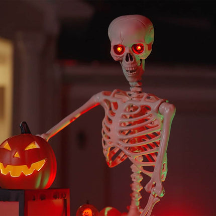 Halloween Skelet Wit 155 X 38,5 Cm Polypropyleen