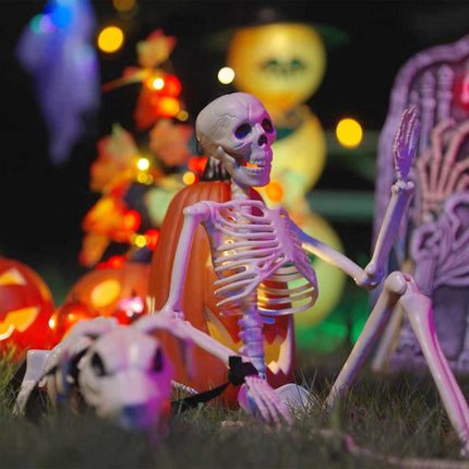 Halloween Decoratie Skelet 2 St Wit 155 X 38.5 Cm Polypropyleen