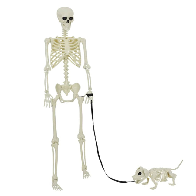 Halloween Decoratie Skelet 2 St Wit 155 X 38.5 Cm Polypropyleen