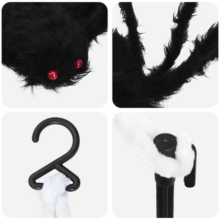 Halloween Spindecoratie Met Webben 2 St Zwart En Wit 200 Cm
