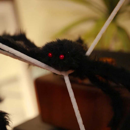 Halloween Spindecoratie Met Webben 2 St Zwart En Wit 200 Cm