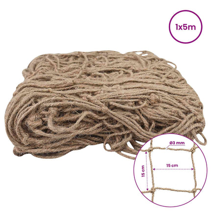 Jute Plantensteun Netting Naturel 100% Tossa Jute