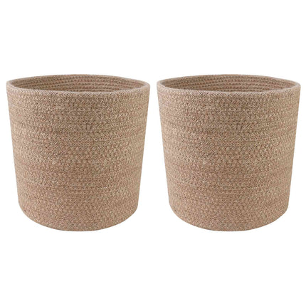 Plantenpot Set 2 Pcs Ø 28 X 28 Cm 100% Tossa Jute