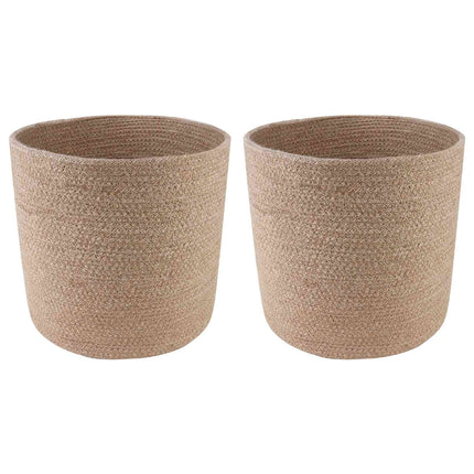 Plantenpot Set 2 Pcs Ø 28 X 28 Cm 100% Tossa Jute