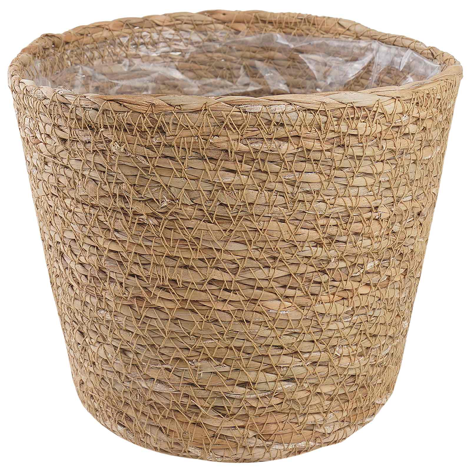 Zeegras Plantenmanden 3 Pcs Naturel Ø26 X 19 Cm 100% Zeegras