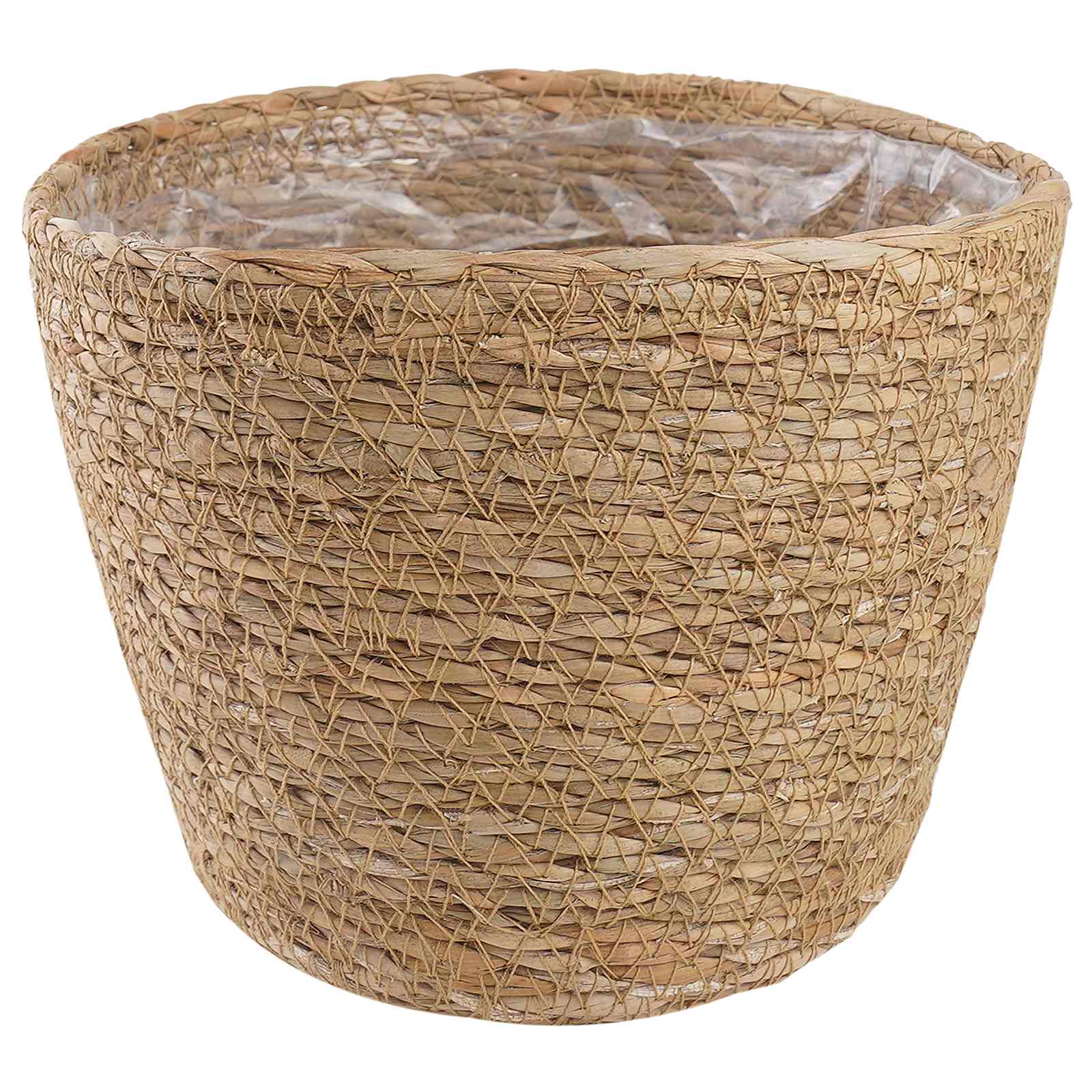 Zeegras Plantenmanden 3 Pcs Naturel Ø26 X 19 Cm 100% Zeegras