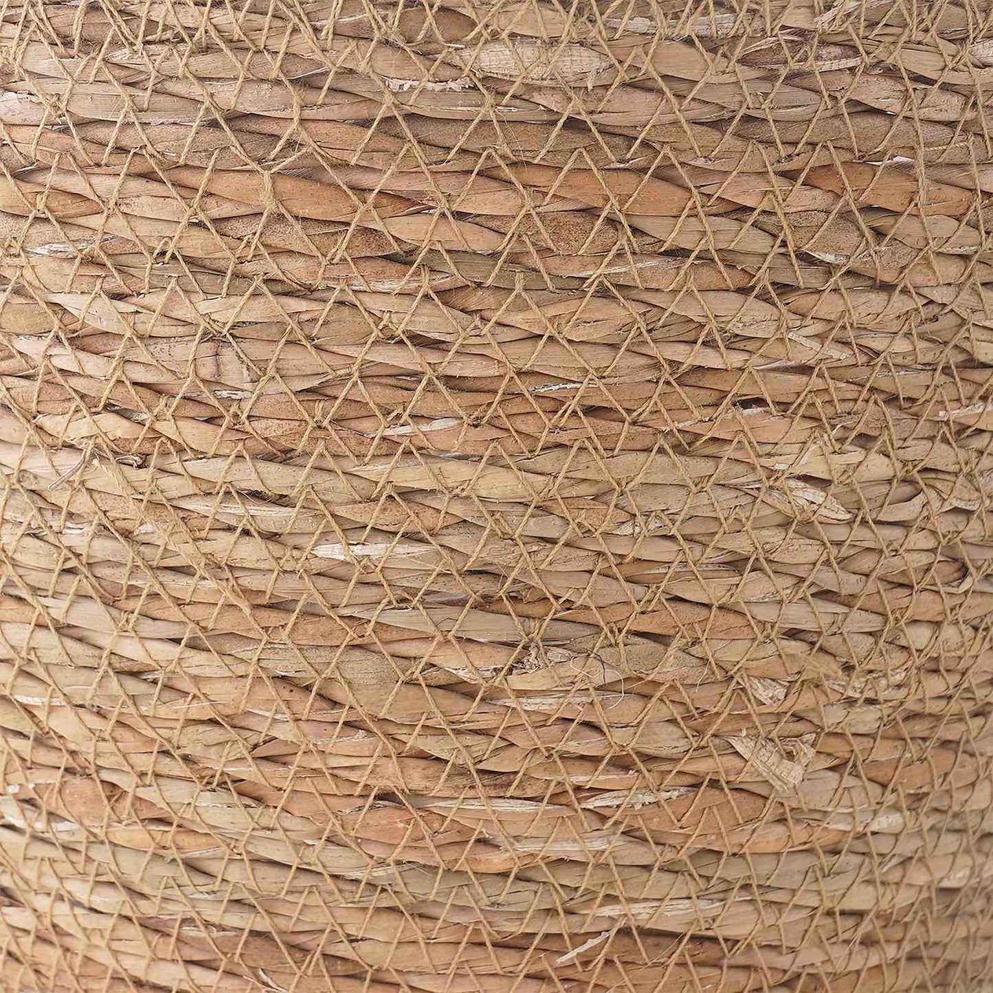 Zeegras Plantenmanden 3 Pcs Naturel Ø26 X 19 Cm 100% Zeegras