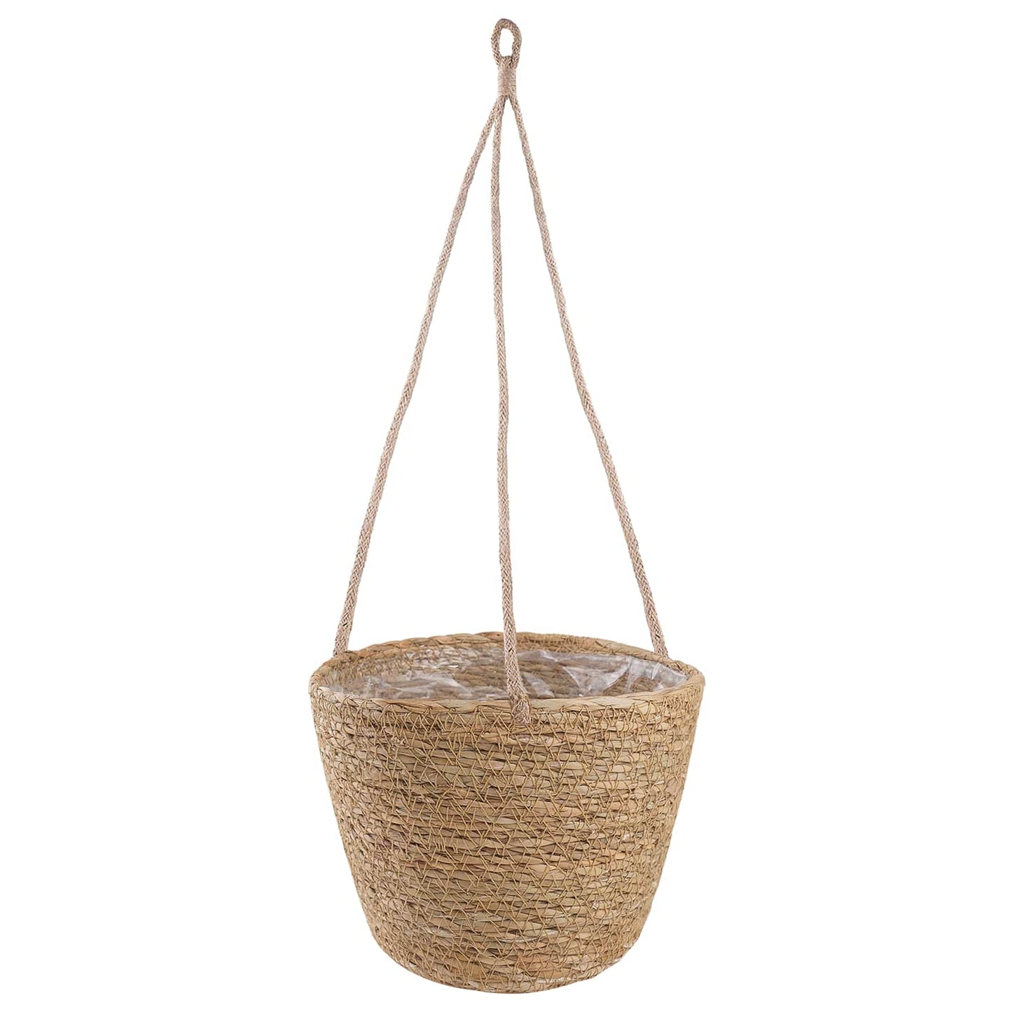 Zeegras Plantenmanden 3 Pcs Naturel Ø26 X 19 Cm 100% Zeegras