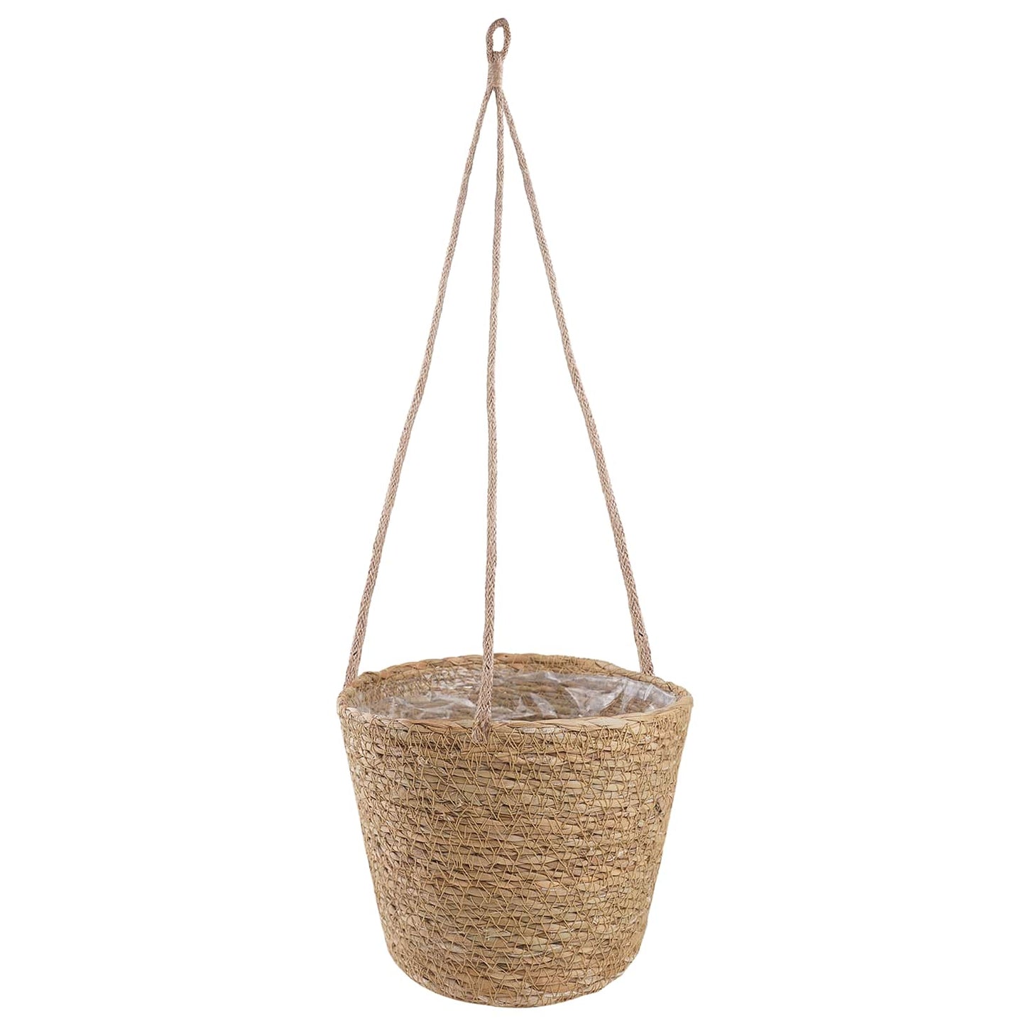Zeegras Plantenmanden 3 Pcs Naturel Ø26 X 19 Cm 100% Zeegras