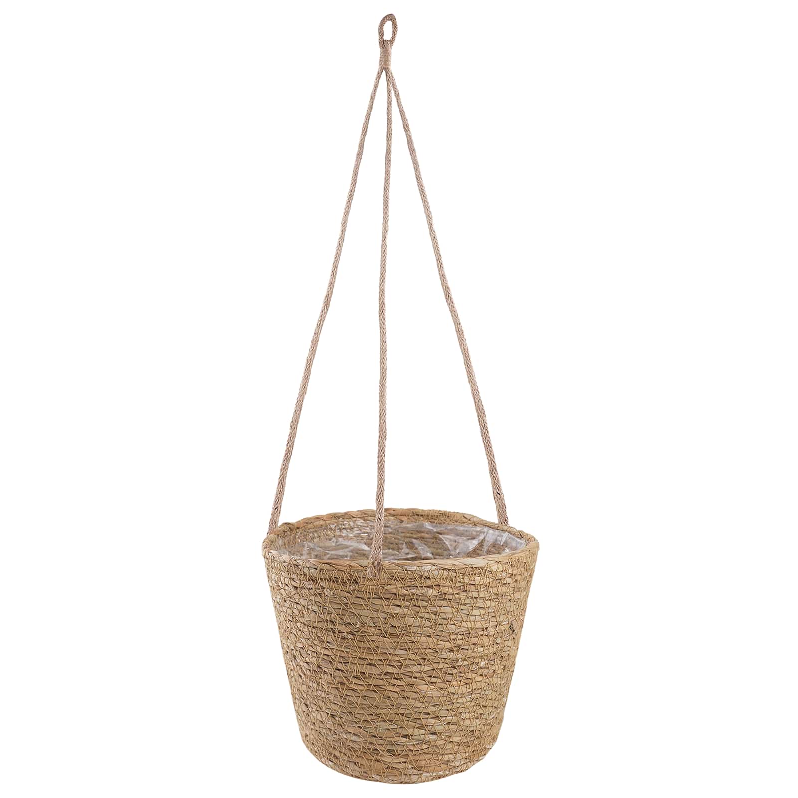 Zeegras Plantenmanden 3 Pcs Naturel Ø26 X 19 Cm 100% Zeegras