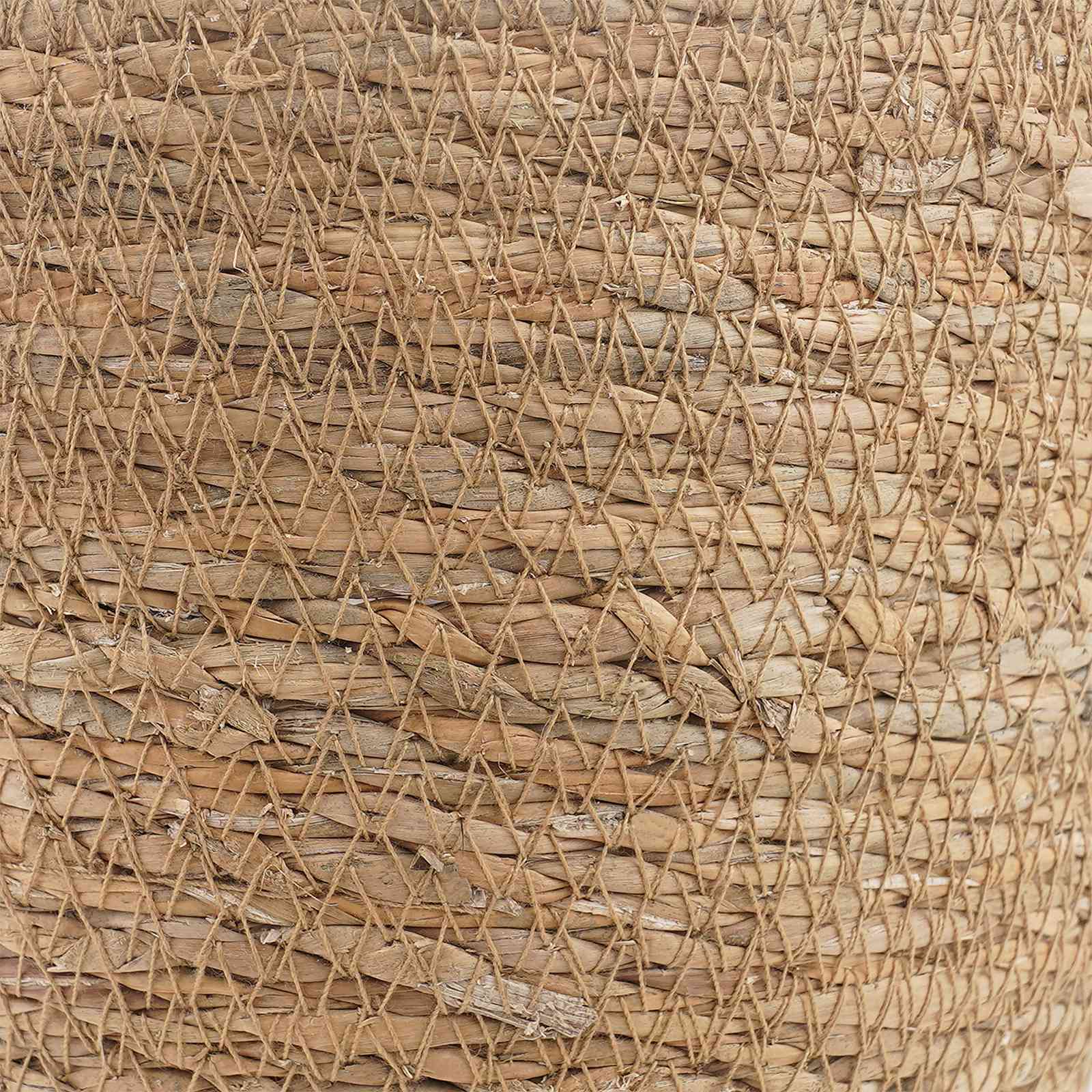 Zeegras Plantenmanden 3 Pcs Naturel Ø26 X 19 Cm 100% Zeegras