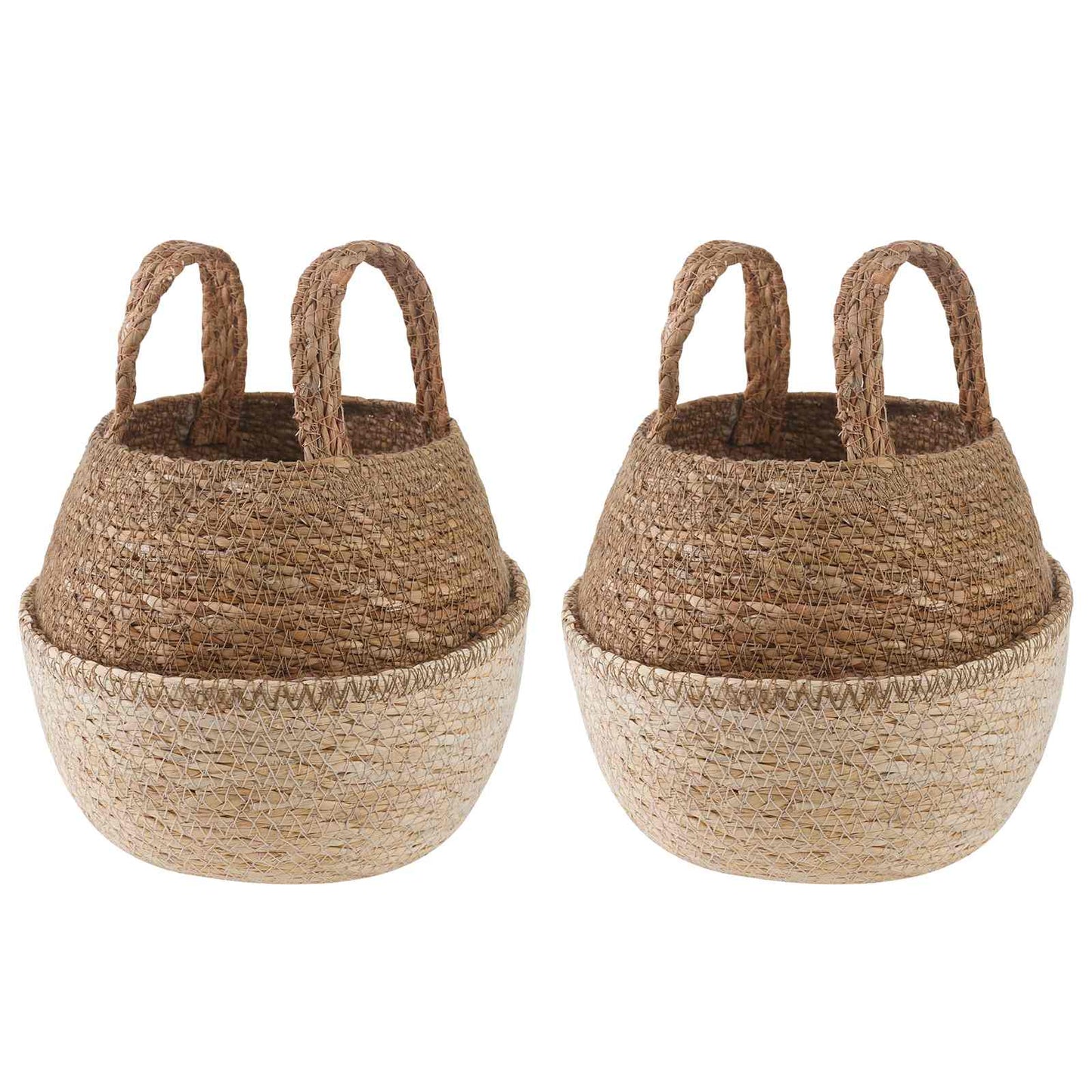 Plantenpot Met Handvatten 2 Pcs 100% Zeegras