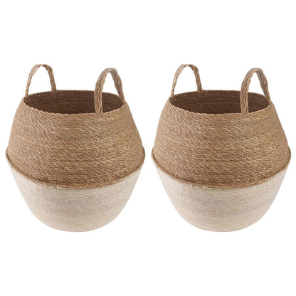 Plantenpot Met Handvatten 2 Pcs 100% Zeegras