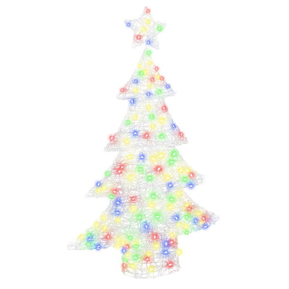 Kerstboom met 100 LED Multikleur 120 cm Acryl