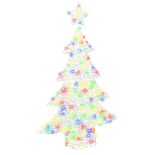 Kerstboom met 100 LED Multikleur 120 cm Acryl