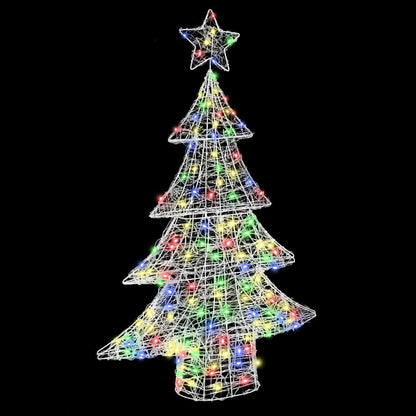 Kerstboom met 100 LED Multikleur 120 cm Acryl