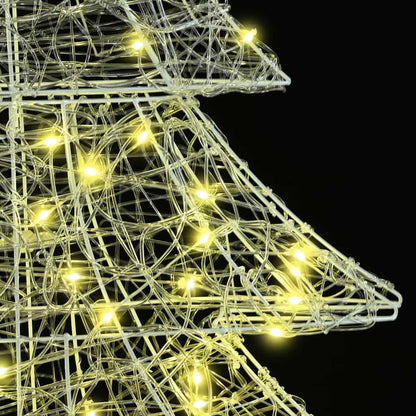 Kerstboom met 160 LED Warmwit 150 cm Acryl