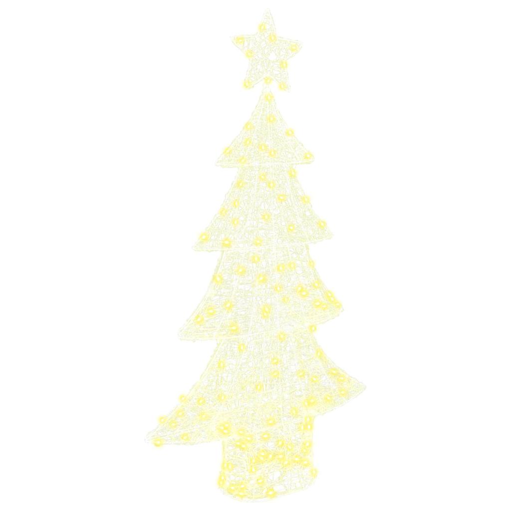 Kerstboom met 160 LED Warmwit 150 cm Acryl