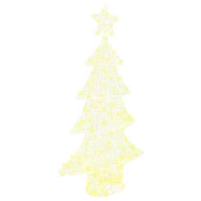 Kerstboom met 160 LED Warmwit 150 cm Acryl