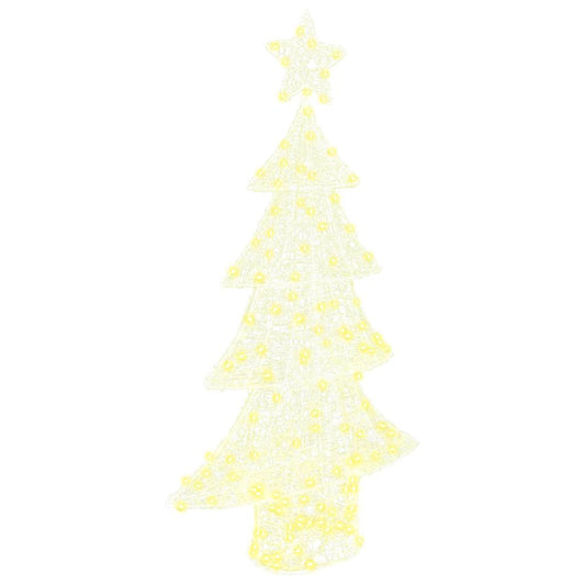 Kerstboom met 160 LED Warmwit 150 cm Acryl