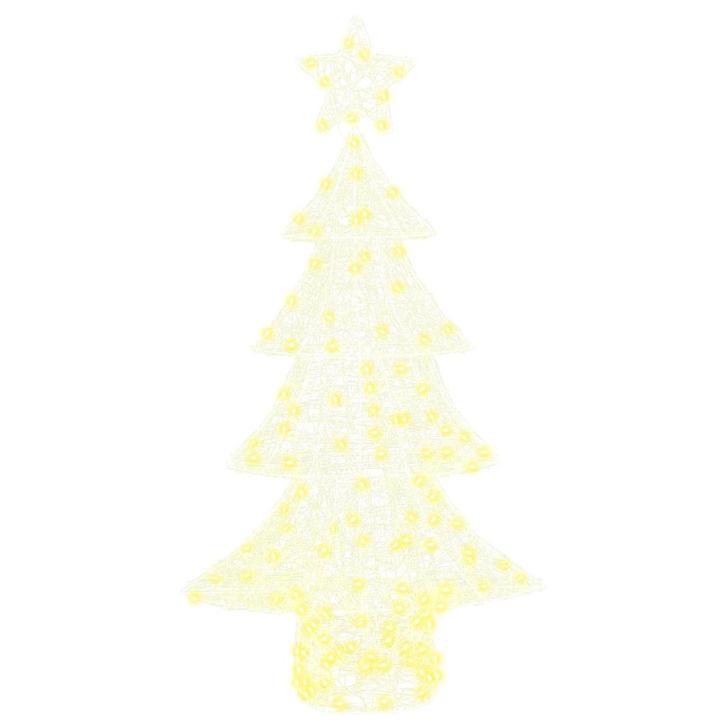 Kerstboom met 160 LED Warmwit 150 cm Acryl