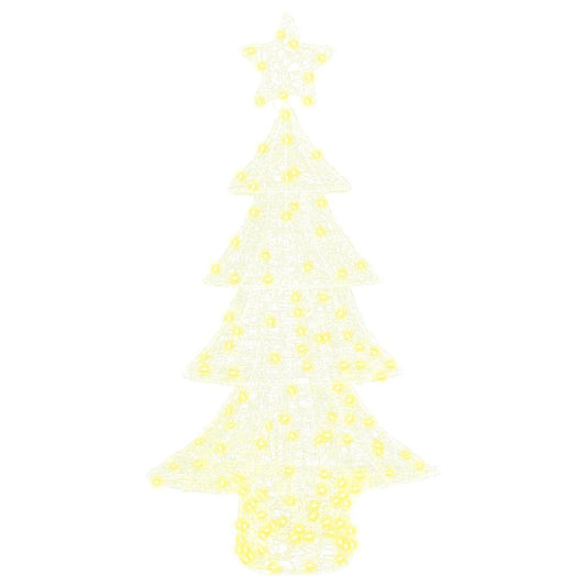 Kerstboom met 160 LED Warmwit 150 cm Acryl