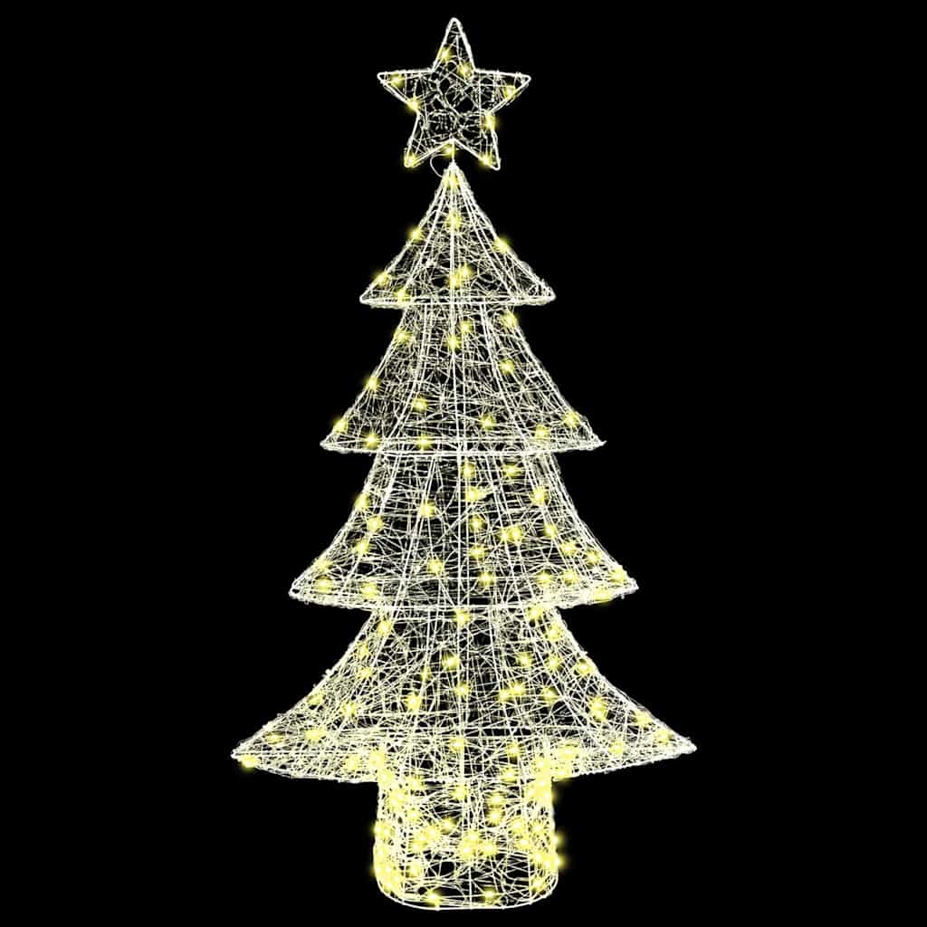 Kerstboom met 160 LED Warmwit 150 cm Acryl