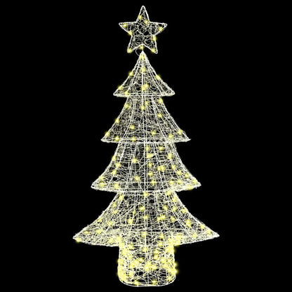 Kerstboom met 160 LED Warmwit 150 cm Acryl