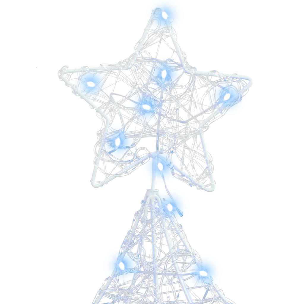 Kerstboom met 160 LED Koudwit 151 cm Acryl