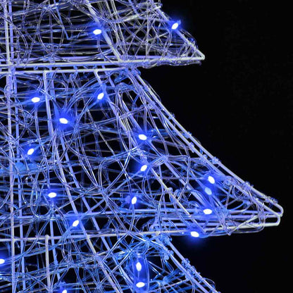 Kerstboom met 160 LED Blauw 150 cm Acryl