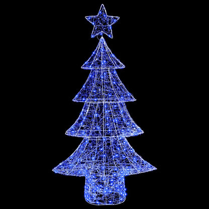 Kerstboom met 160 LED Blauw 150 cm Acryl