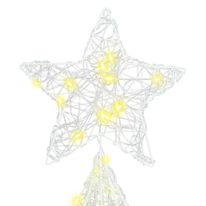 Kerstboom met 240 LED Warmwit 180 cm Acryl