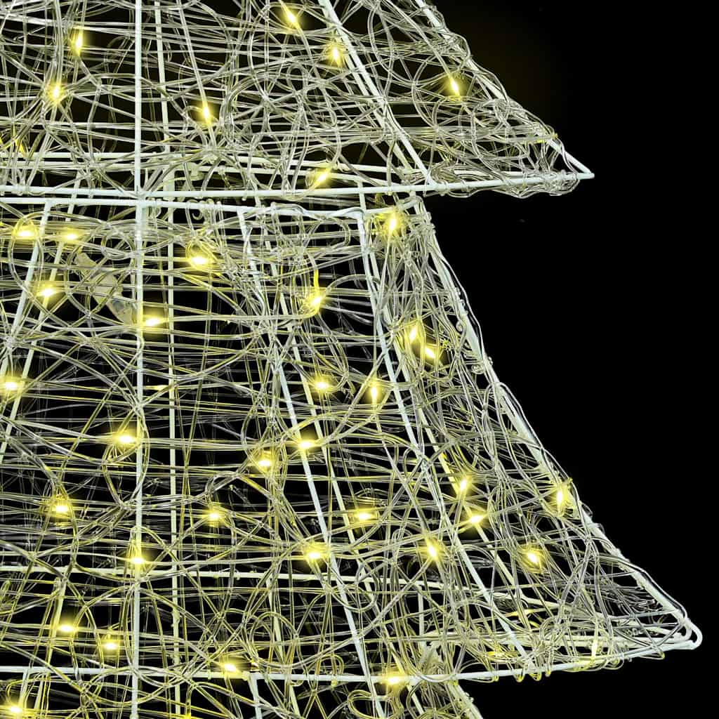Kerstboom met 240 LED Warmwit 180 cm Acryl