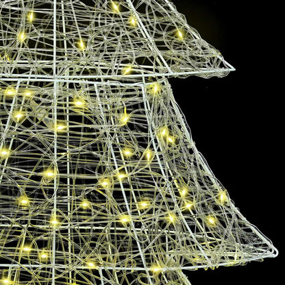 Kerstboom met 240 LED Warmwit 180 cm Acryl