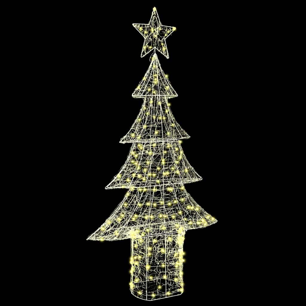 Kerstboom met 240 LED Warmwit 180 cm Acryl
