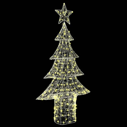 Kerstboom met 240 LED Warmwit 180 cm Acryl