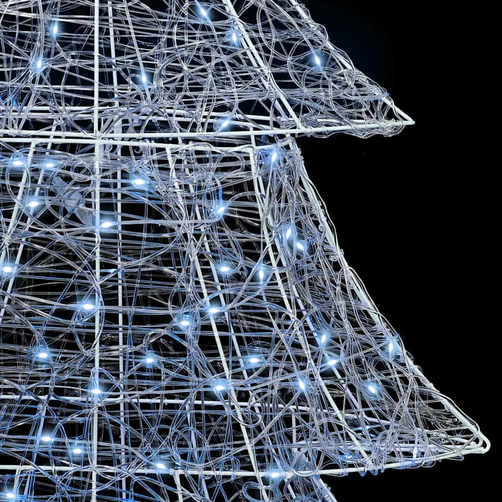 Kerstboom met 240 LED Koudwit 180 cm Acryl