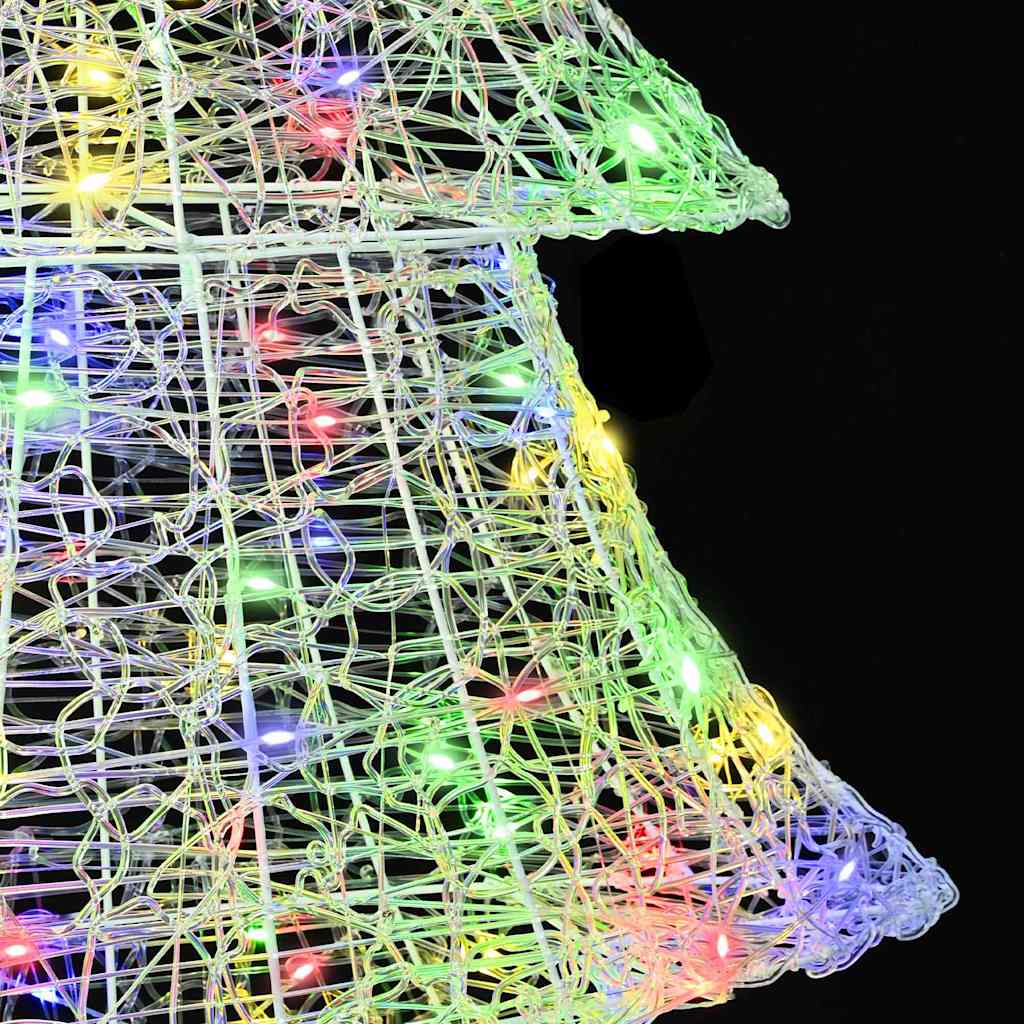 Kerstboom met 240 LED Multikleur 180 cm Acryl