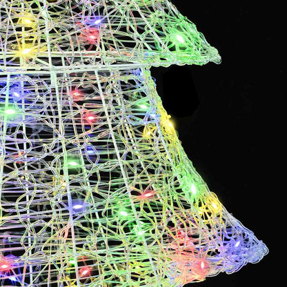 Kerstboom met 240 LED Multikleur 180 cm Acryl