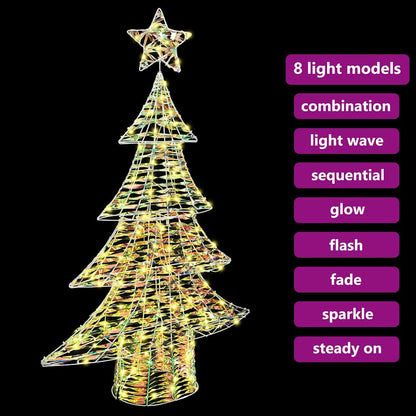 Kerstboom met 120 LED Warmwit 120 cm PET