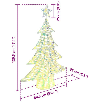 Kerstboom met 120 LED Warmwit 120 cm PET