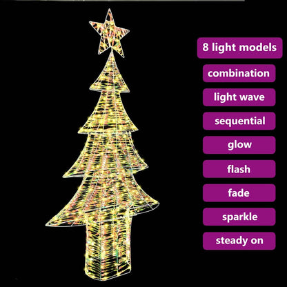 Kerstboom met 240 LED Warmwit 180 cm PET