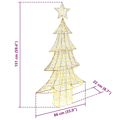 Kerstboom met 160 LED Warmwit 150 cm PET