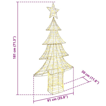 Kerstboom met 240 LED Warmwit 181 cm PET