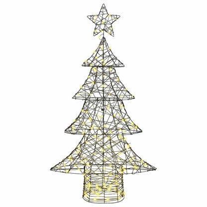 Kerstboom met 160 LED Warmwit 150 cm Rattan