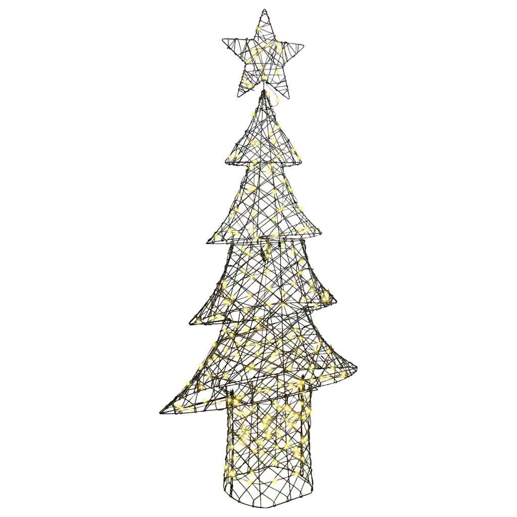 Kerstboom met 240 LED Warmwit 180 cm Rattan