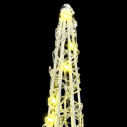 Kerstboom 3 St 90 Led's 20 X 20 X 80 Cm Acryl