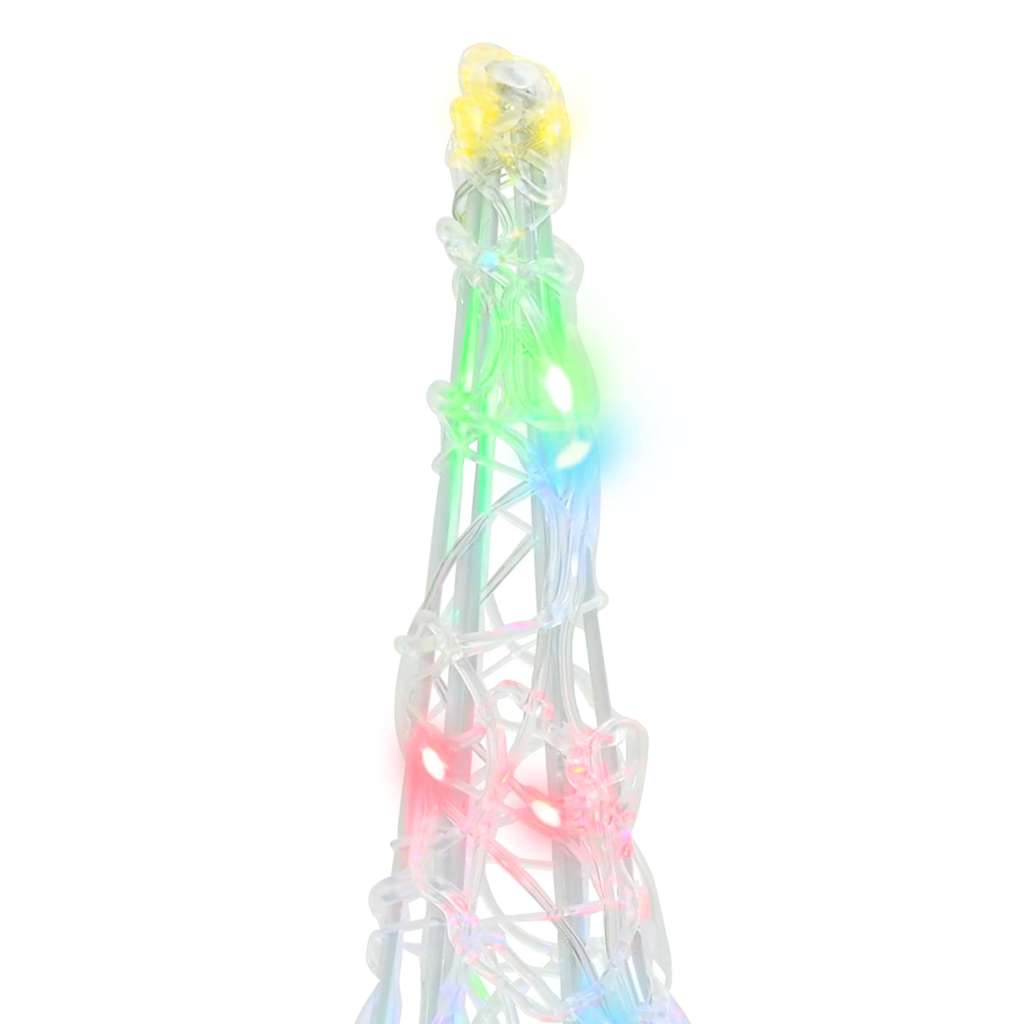 Kerstboom met 90 LED 3 pcs Multikleur 20 x 20 x 80 cm Acryl