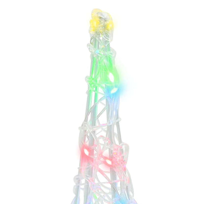 Kerstboom met 90 LED 3 pcs Multikleur 20 x 20 x 80 cm Acryl