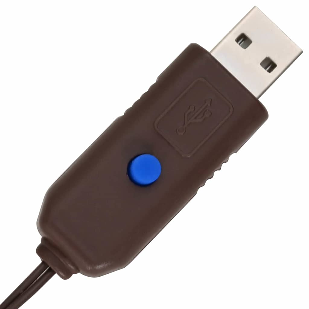 Kerstboom met 90 LED 3 pcs Warmwit 20 x 20 x 80 cm Rattan